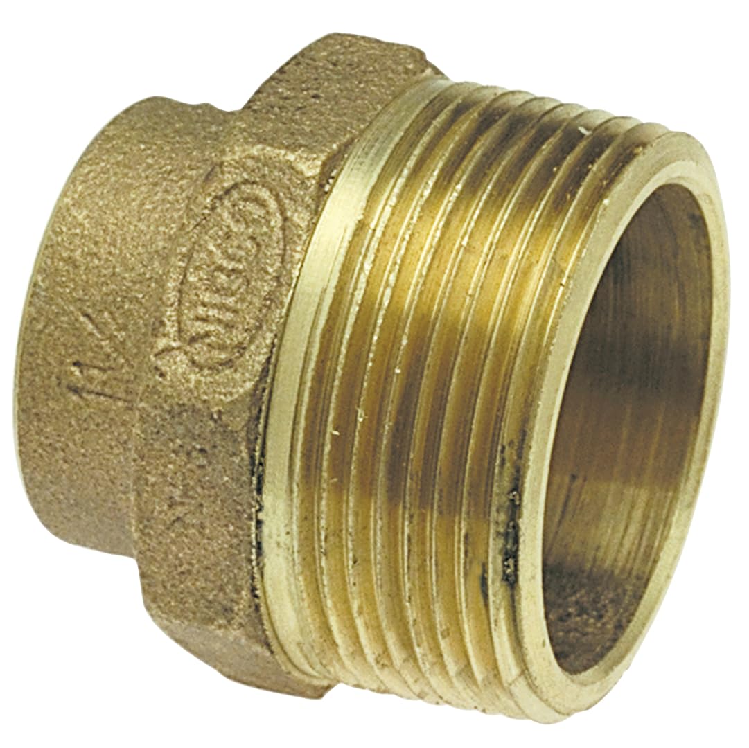 Trampa adaptador DWV fundido 804T de alta densidad de 1-1/4 x 1-1/2 OD