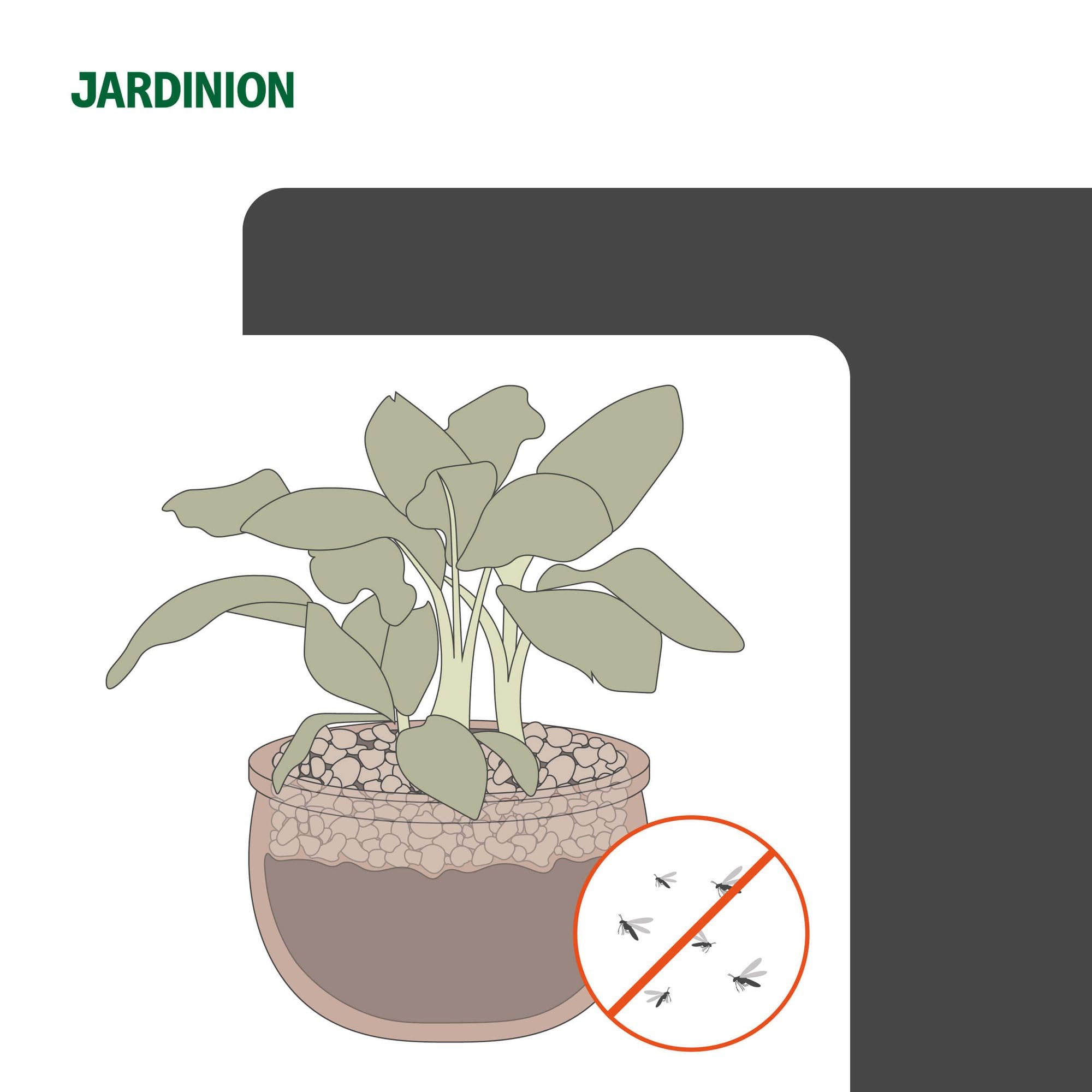1l Granulés anti-moucherons, 100% naturel, contre mouches dans le terreau