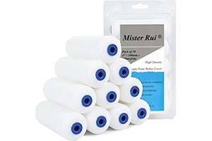 Mister Rui Mighty Mini Foam Paint Rollers: 10-Pack of 4-Inch Powerhouse Painters