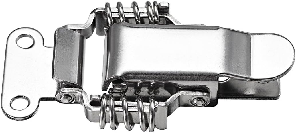 uxcell HS-023 Stainless Steel 304 Compression Spring Draw Toggle Latch Clamp, 95mm Long, Pack of 4