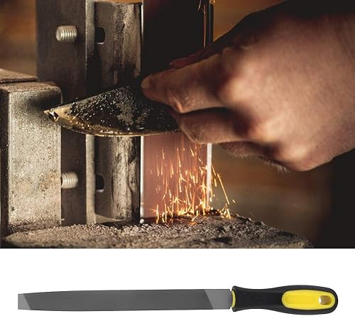 Miniatura 8 de AYNEFY Herramientas de jardín, Hoja con Mango de Archivo de Afilado Herramienta Ingenieros de Ingeniería de Metal 8In Plano Mill Archivo