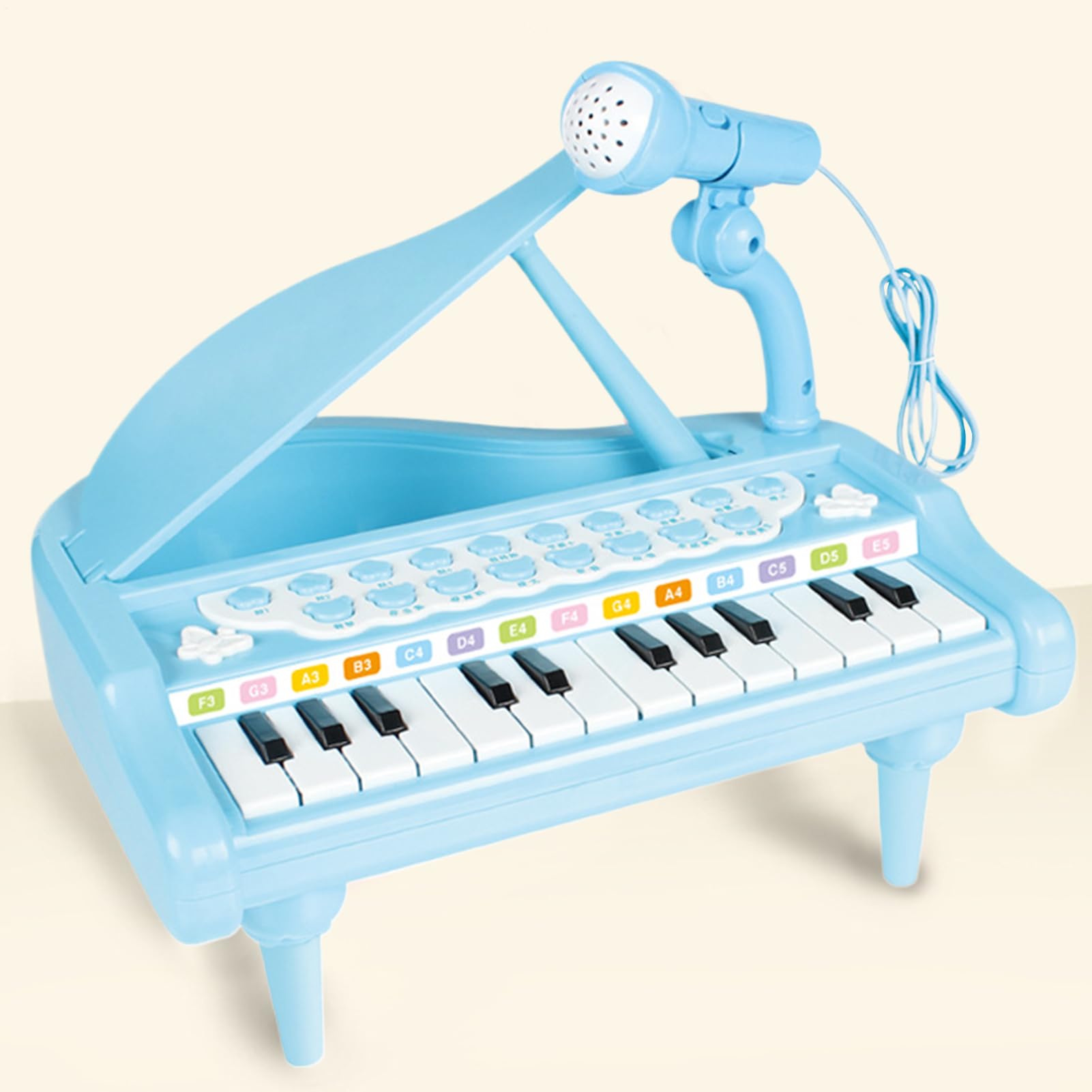 Pianoforte giocattolo per bambini, strumento per lo sviluppo precoce del | Piccolo strumento musicale elettronico per bambini, regalo per compleanno, Natale, Capodanno, ragazzi e ragazze