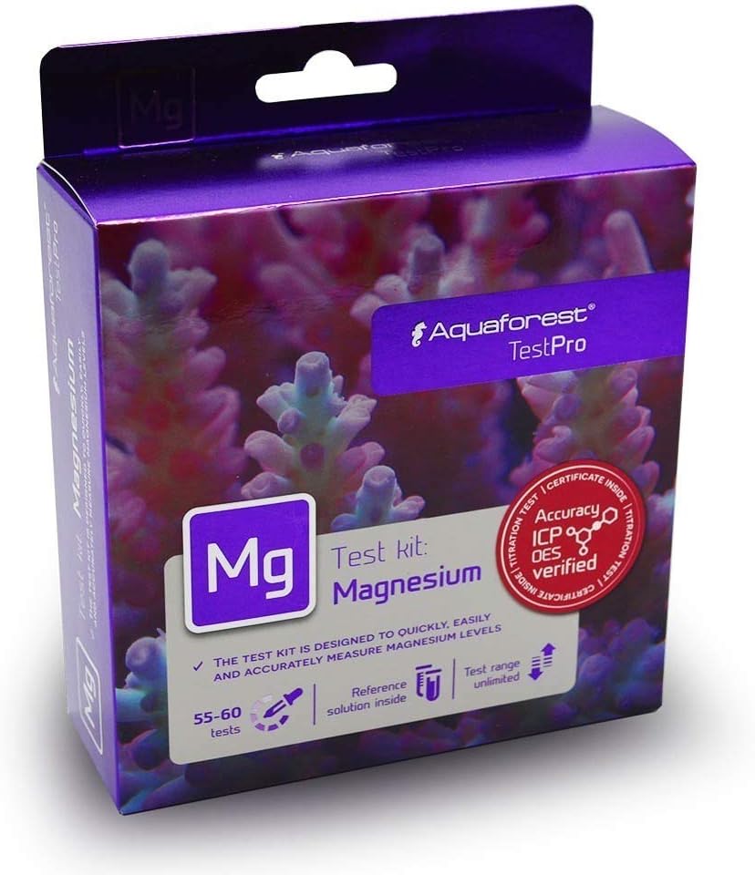 Aquaforest Magnesium Test Pro - Test Kit for Marine Aquariums - 55-60 Measurements - 0.4 Pounds