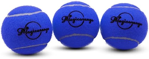 Miniatura 3 de Magicorange Pelotas de tenis, paquete de 3 pelotas de tenis de entrenamiento avanzado, pelotas de práctica, pelotas de juego para perros y mascotas,