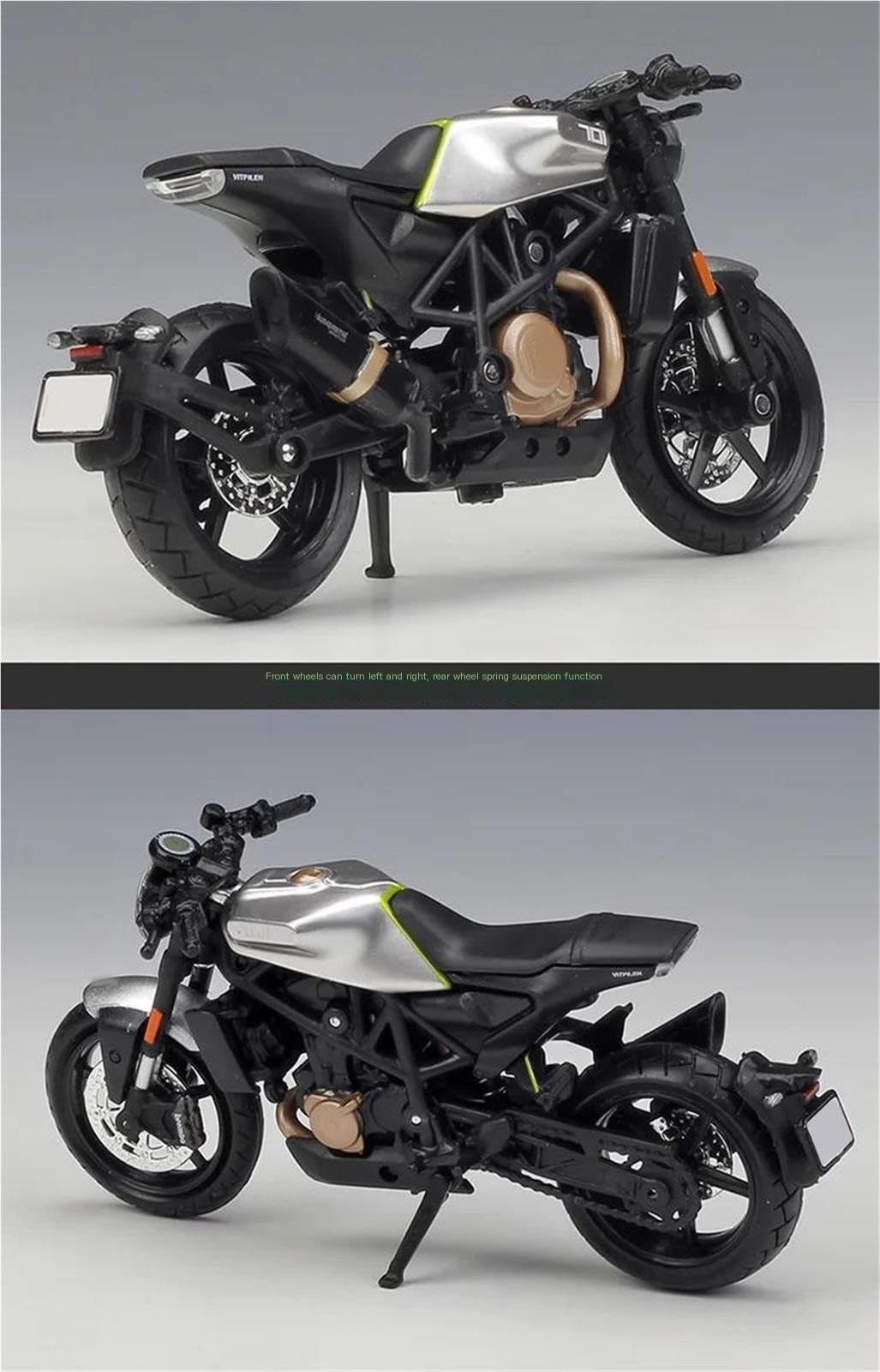 1:18 pour Husqvarna Vitpilen 701 2018 Véhicules Statiques Moulés sous Pression Loisirs À Collectionner Moto Modèle Jouets