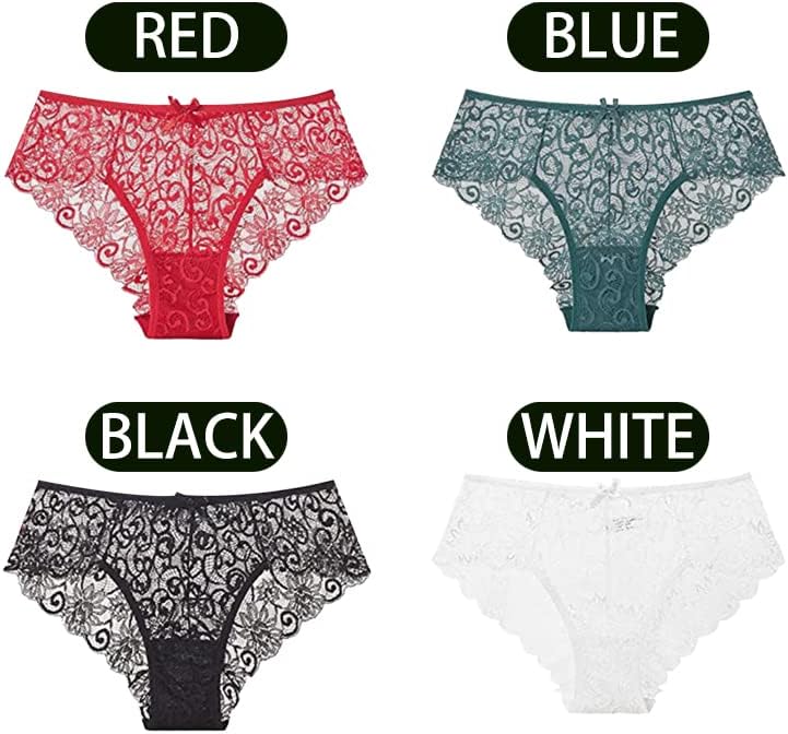 JARAHNI Womens Lace Knickers Sexy Bikini Underwear, Soft Lace Underwear
