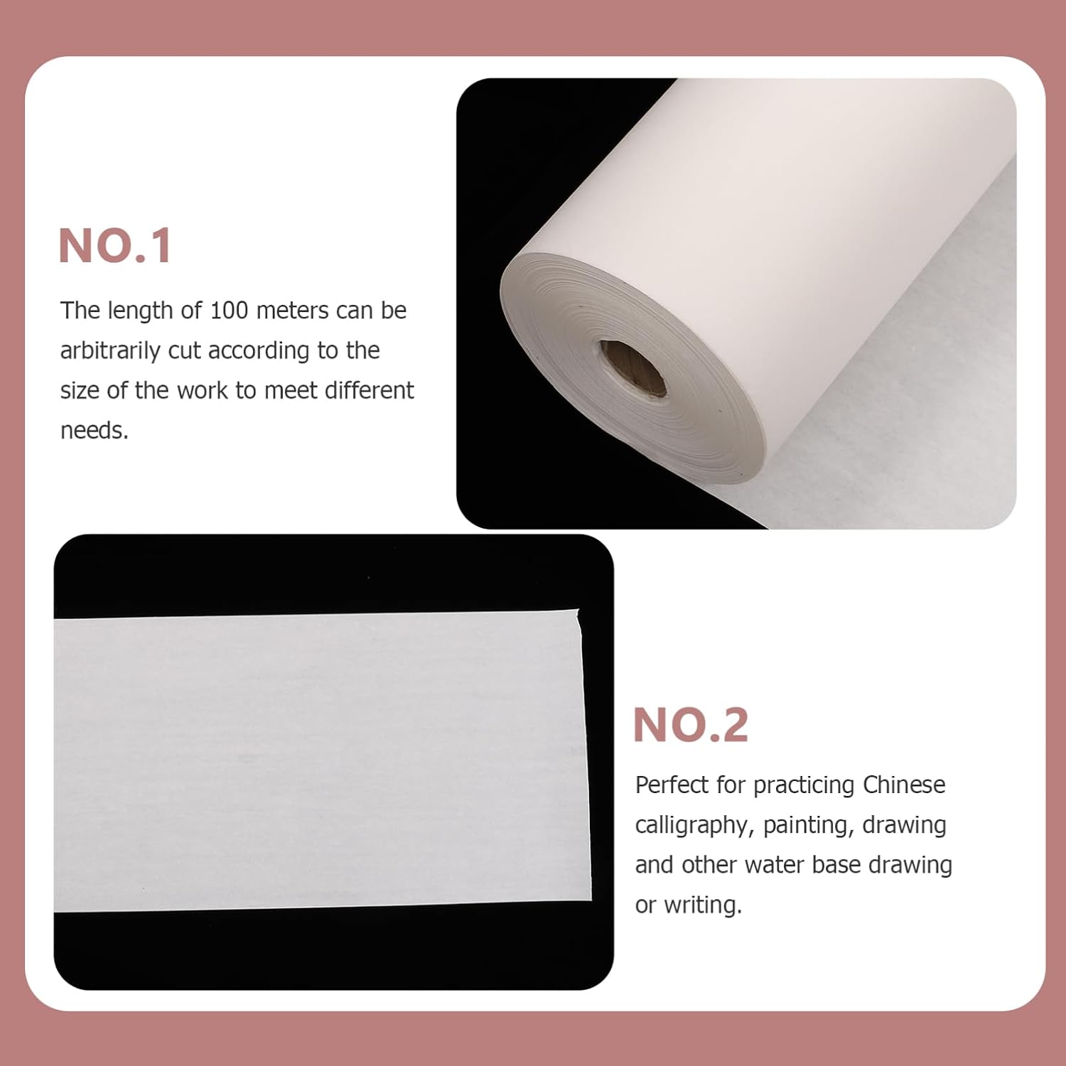 Angoily Thickened Rice Paper Calligraphy Xuan Paper High Ink Absorption for Chinese Brush Painting Writing