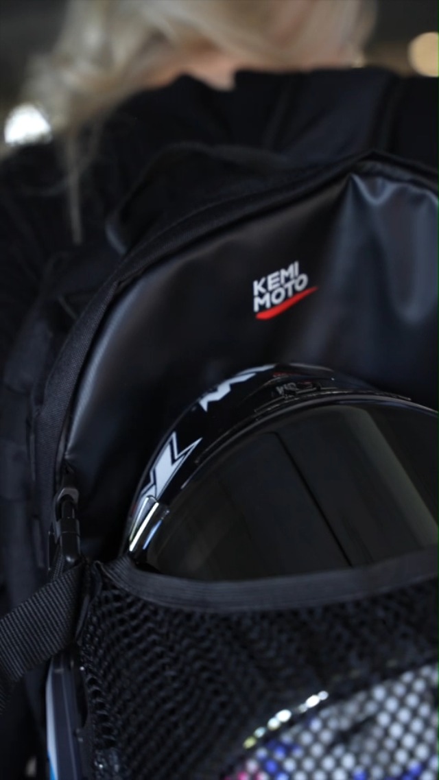 KEMIMOTO Motorcycle Helmet Backpack, 20L Storage Bag with