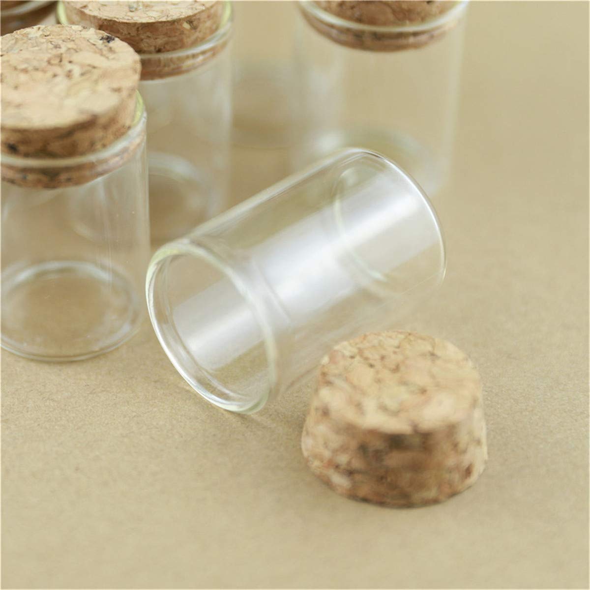 STORKY 50 unids/Lote 30 * 40mm 15ml Botella de Vidrio frascos de Vidrio Tubo de ensayo tapón de Corcho Botella de Almacenamiento Picante contenedor Viales DIY Craft