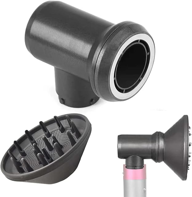 Diffuser and Adaptor for Dyson Airwrap Styler HS01 HS05, for Airwrap Styler Into A Hair Dryer Combination