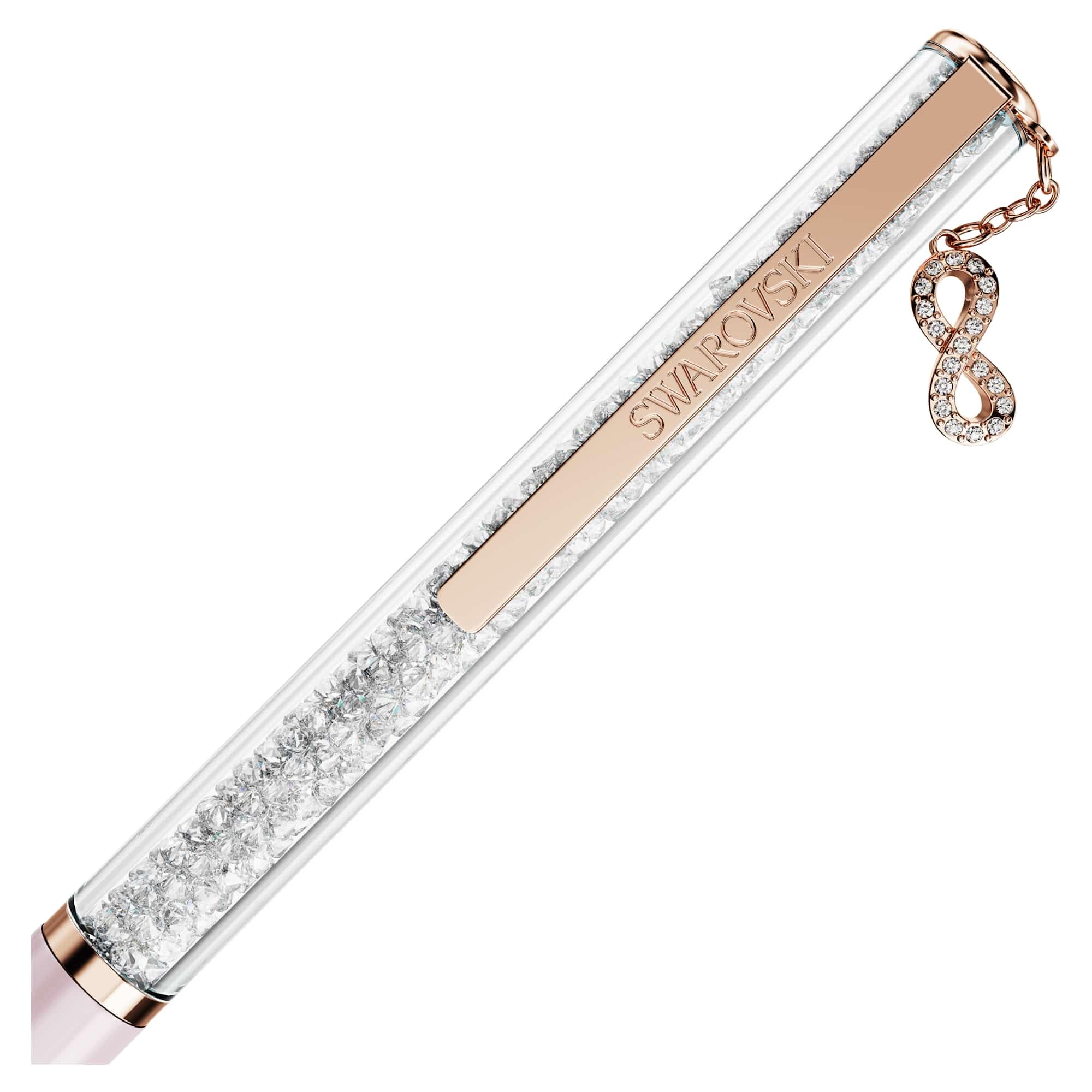 Swarovski Crystalline Silk ballpoint pen Infinity Pink lacquered Rose gold-tone plated — view 3