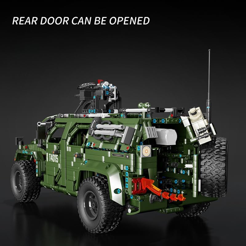 T4015 Warrior Military Car with open rear door