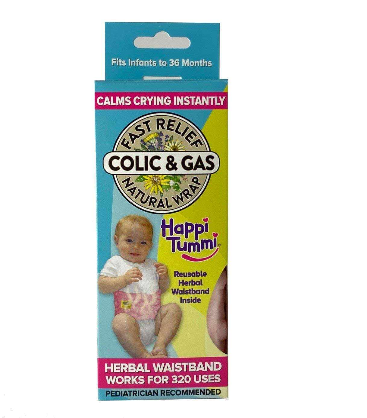 Happi Tummi Colic and Gas Relief Waistband (Pink) Buy Online in United
