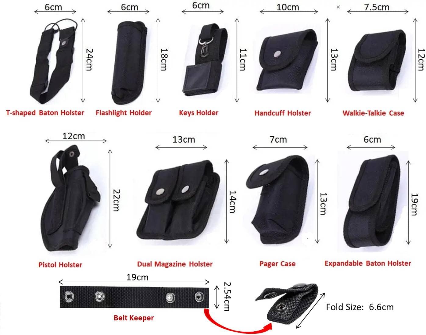 Police Security Duty Belt Modular Equipment Law Enforcement Hunting Game Versatile Utility Adjustable