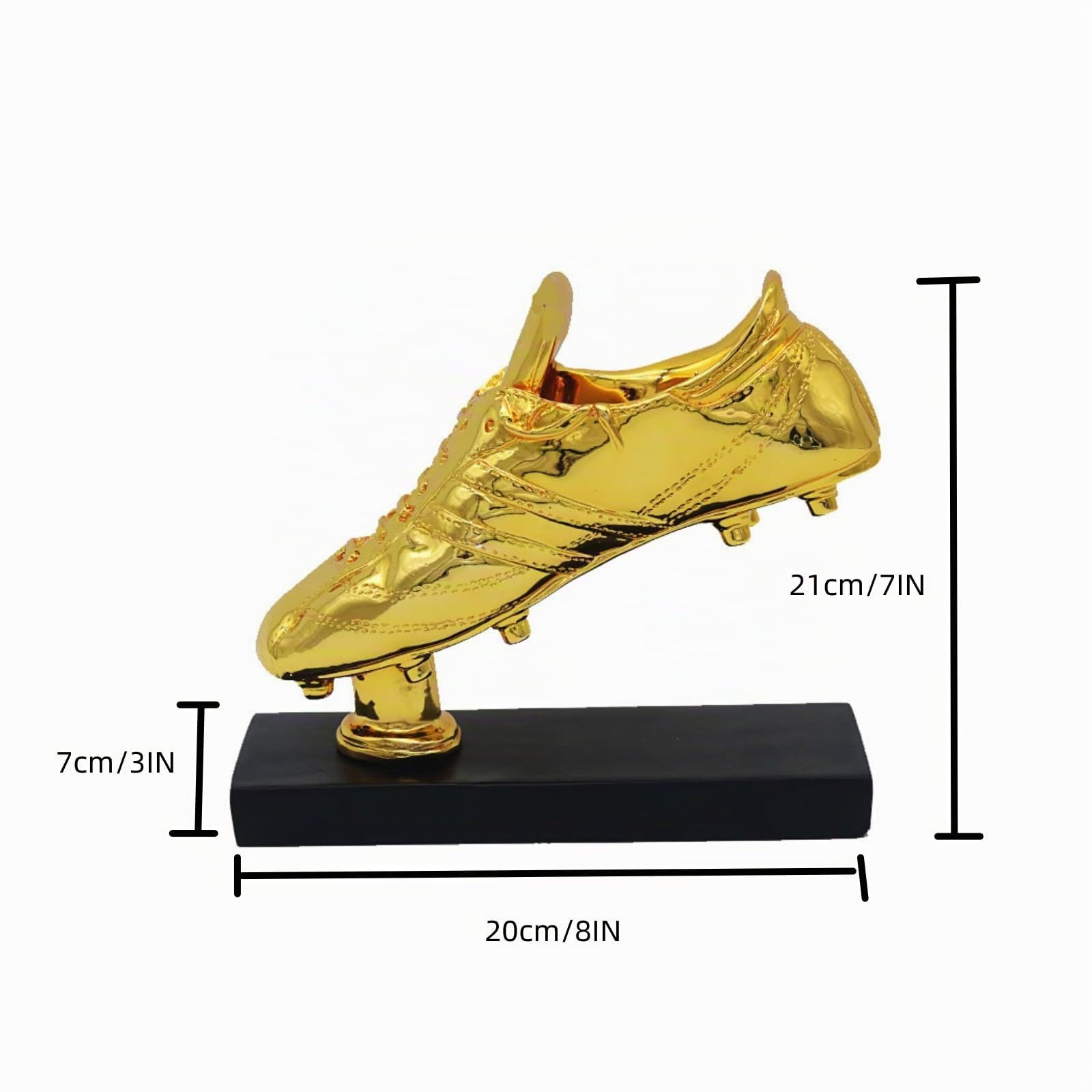 Réplica de Zapatos de Trofeo de Bota Dorada de 18 Quilates, réplica de los Mejores Jugadores de la Copa Trofeo para fanáticos de los fanáticos de los coleccionables