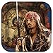 Pirates of the Caribbean 4 - Shaped Dessert Plates Party Accessory