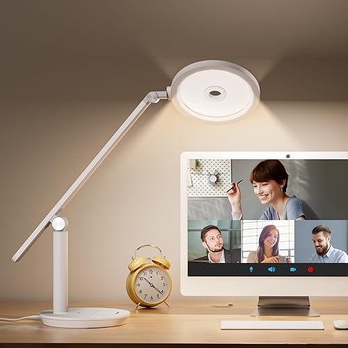 Miniatura 3 de Honeywell Lámpara de escritorio para oficina en casa, H6 Sunturalux™ Luz de escritorio LED para cuidado de los ojos, lámpara de escritorio regulable
