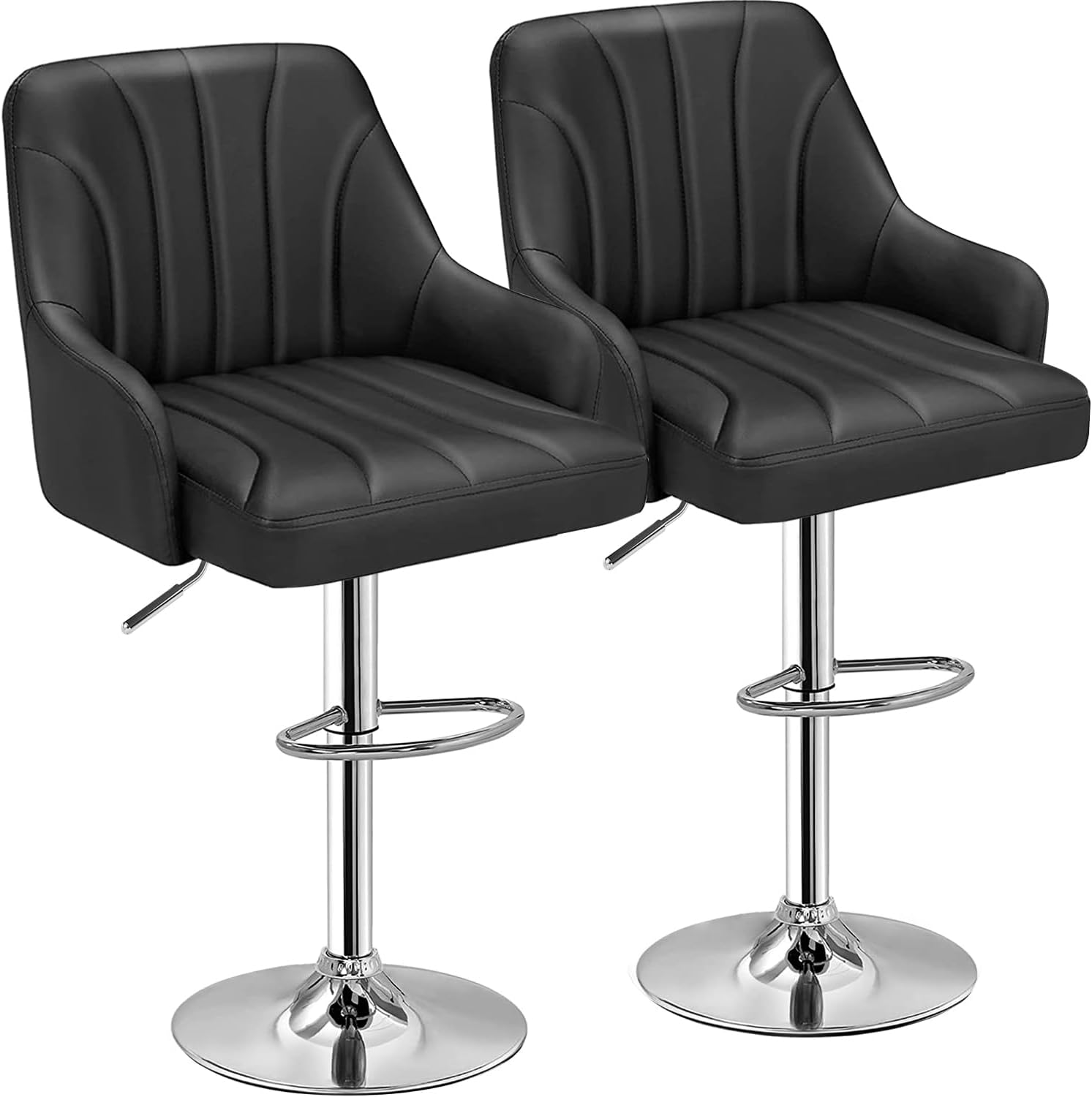 VECELO Bar Stools Set of 2