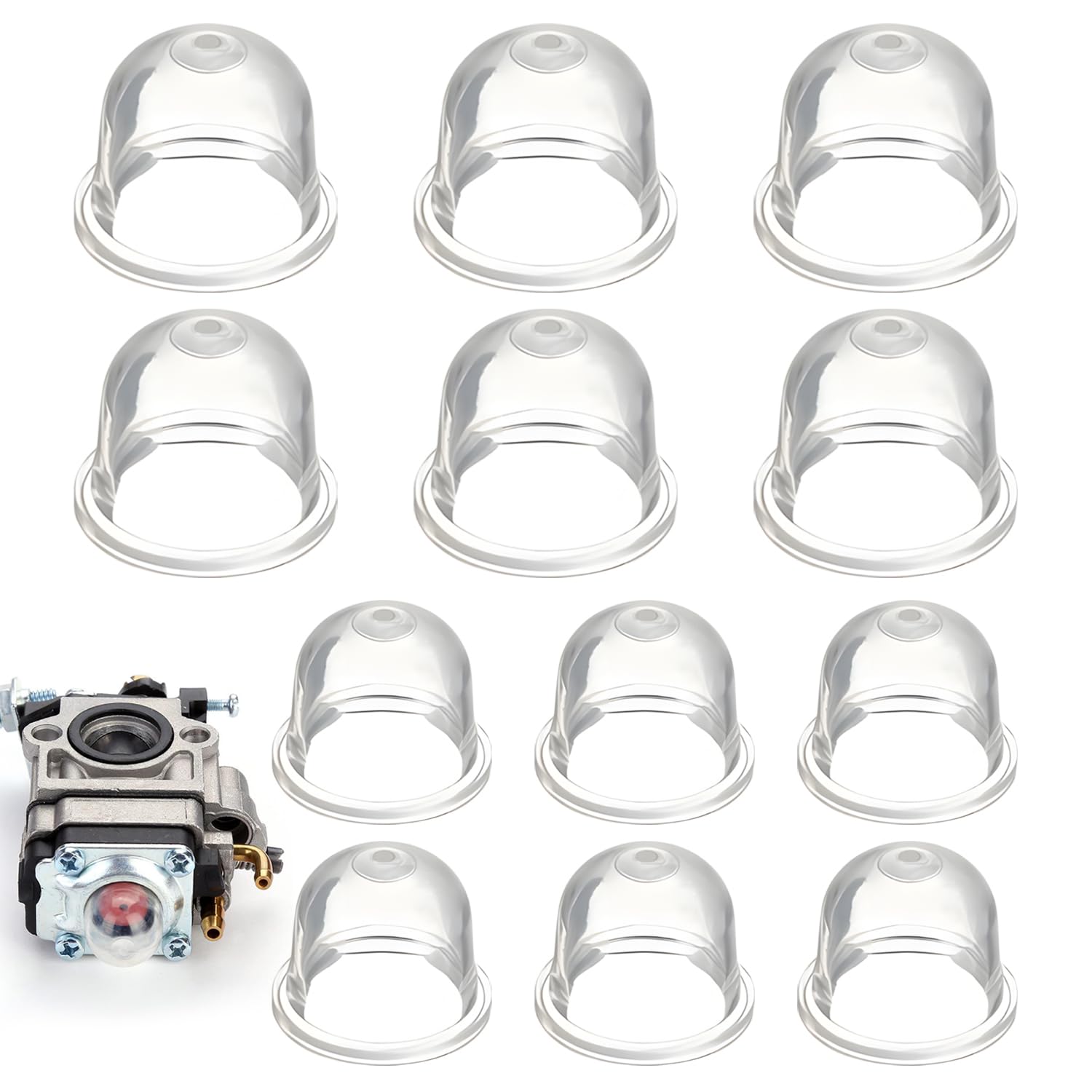Lot De 16 Poires D'amorçage Pour Débroussailleuse - 19mm Et 22mm - Pour Tondeuse, Taille-haie, Scie à Essence