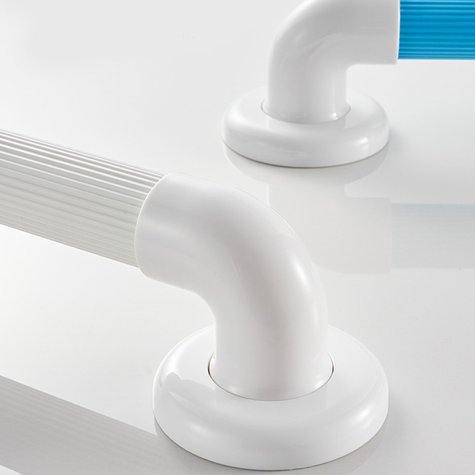 uchwyty prysznicowe, Poręcze łazienkowe montowane do ściany, 30-58 cm, wielokolorowe(White,38cm)