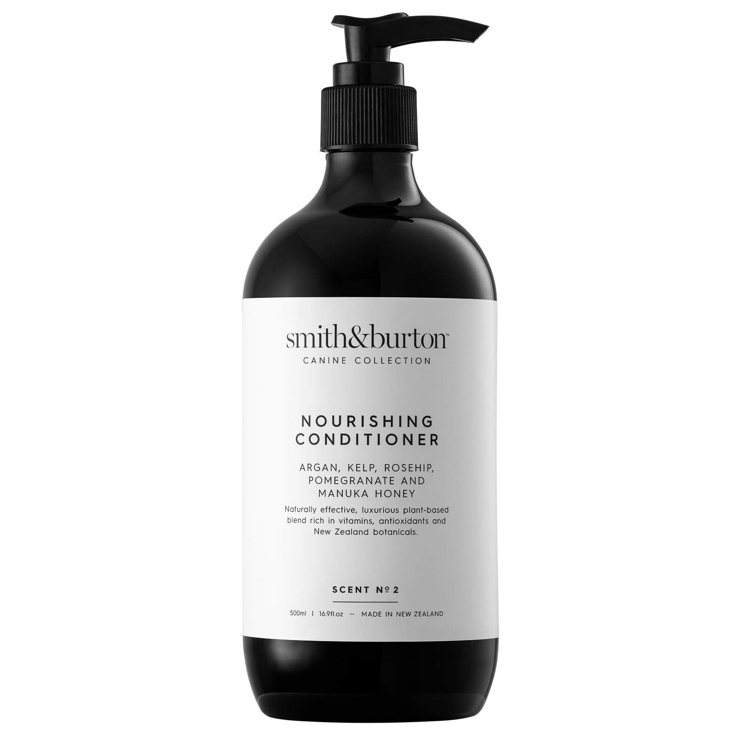 smith&burton Nourishing Conditioner for Dogs - Argan, Kelp, Rosehip, Pomegranate and Manuka Honey, Scent No.2, 16.9-Oz Bottle. Luxurious and Naturally Effective. No Nasties.