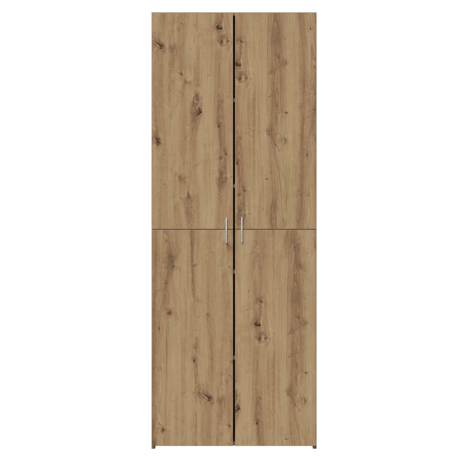 vidaXL Haut Armoire 2 pcs Chêne Artisanal 70 x 42,5 x 185 cm, Buffet Moderne, Armoire rectangulaire, Rangement intérieur, Grande capacité, Design Pratique, Organisateur de Salon