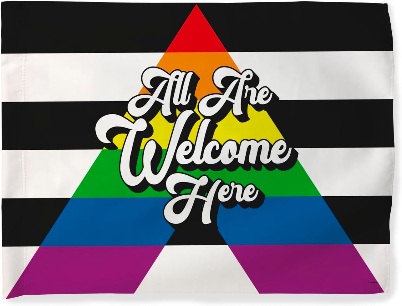 Straight Ally Pride Straight Ally Flag All Are Welcome Here Straight Ally Gifts Decorative House Flag Ally