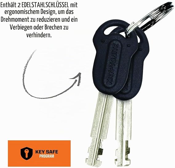 Kryptonite KryptoLok Long Shackle U-lock - Black/Silver