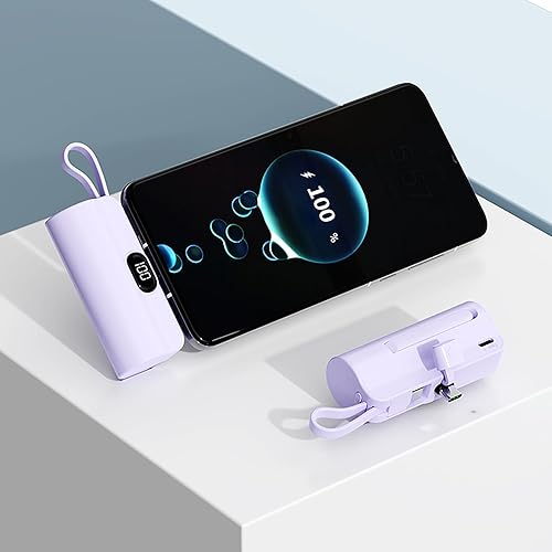 Miniatura 9 de Mini banco de energía, cargador de teléfono de 5500 mAh, cargador portátil con puertos USB-C duales para iPhone 17161515 Plus15 pro15 pro