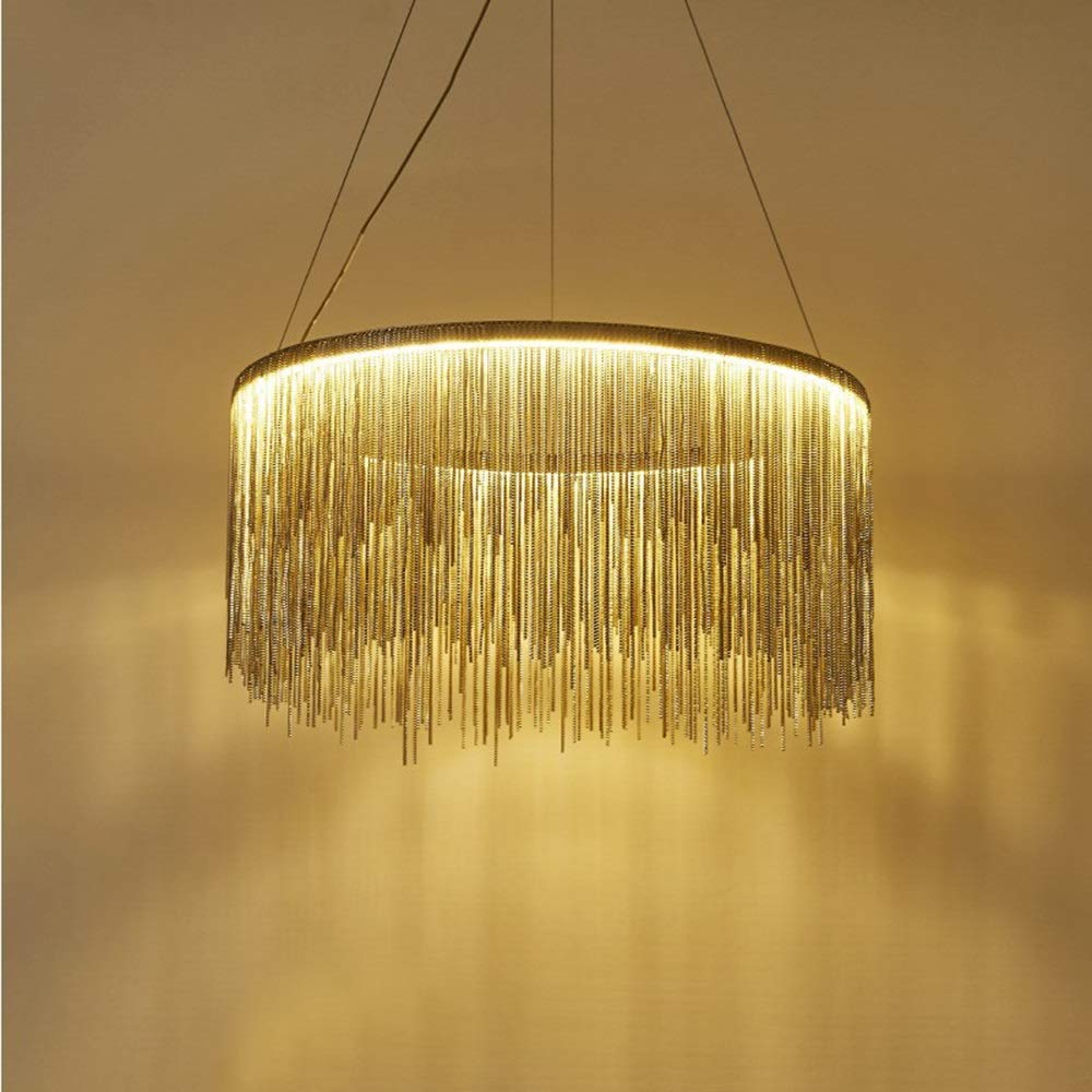 Plafonnier moderne minimaliste en aluminium 50cm pour salon et bureau