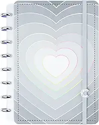 Caderno Inteligente, A5, 155 X 22 mm, Grey Love, 80 folhas, Caderno Inteligente