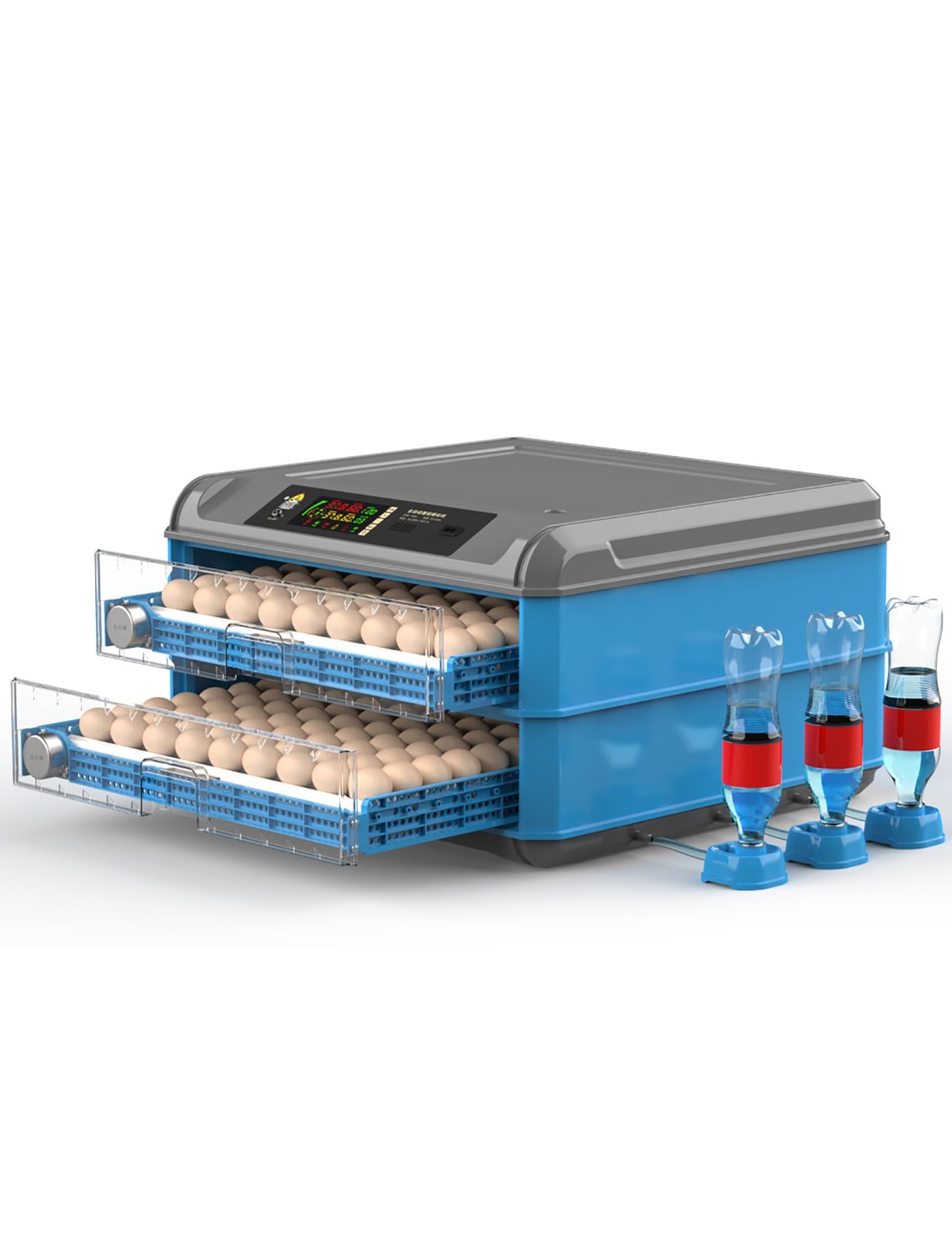 Incubadora automática de huevos con control de humedad y temperatura, incubadora de aves de corral totalmente automática para pollos y codornices, volteador de huevos, capacidad para 9 huevos