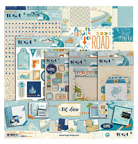 Toga ktu34 Globe Trotter Kit di Scrapbooking