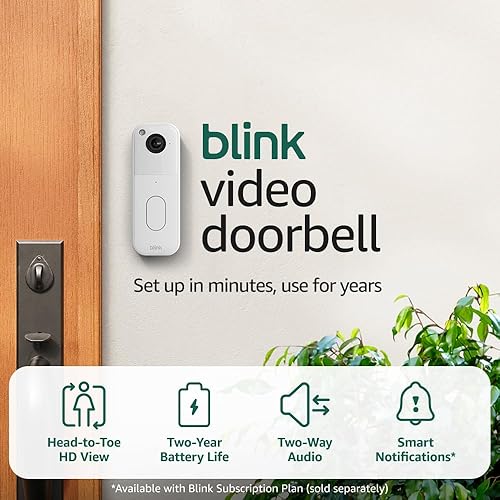 Blink Video Doorbell + Outdoor 4 Wireless Smart Security Camera $43.99