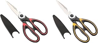 Kitchen Scissors with Protective Sheath, All Purpose Kitchen Shears Heavy, Comfort Grip Stainless Steel Dishwasher Safe Co...