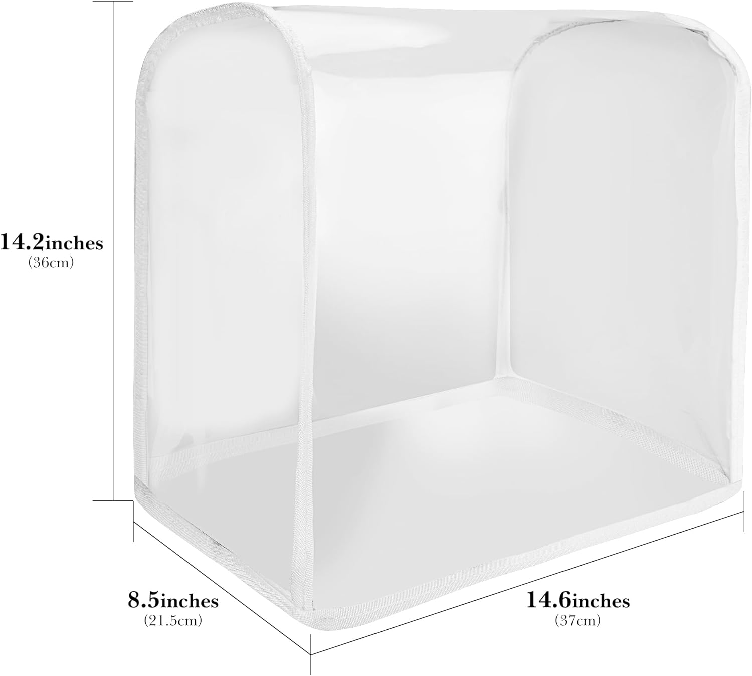 Linkidea Blender Dust Cover, Portable with Hand Strap, Fits Home Kitchen Use, Compatible with KitchenAid 4.5-5Quart Blender (Transparent)