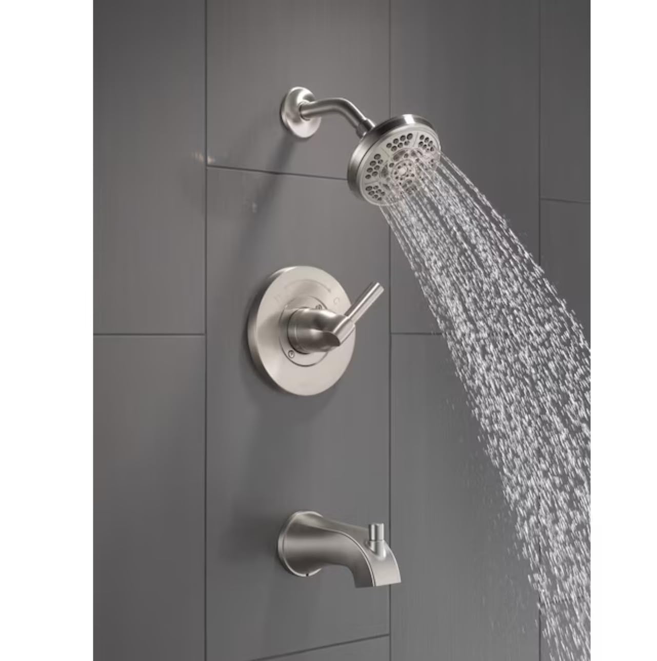 Delta Becker 144891-SP Spotshield Stainless 1-Handle Bathtub and