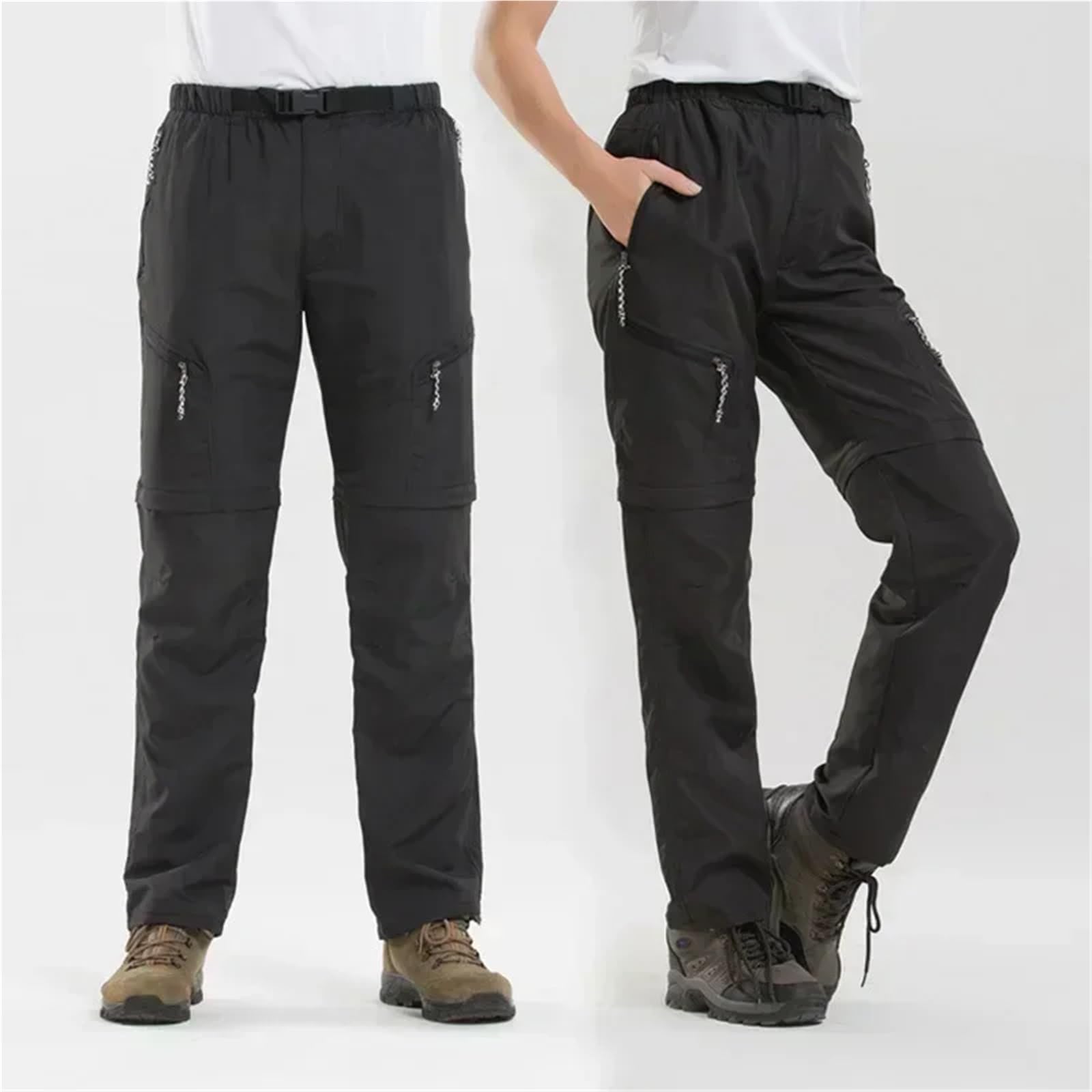Pantalones Cargo de Secado rápido for Hombre y Mujer, Impermeables, for Escalada, Trekking, Campamento, Trabajo, elásticos Desmontables para Senderismo, Pesca, Esquí Y Acampada