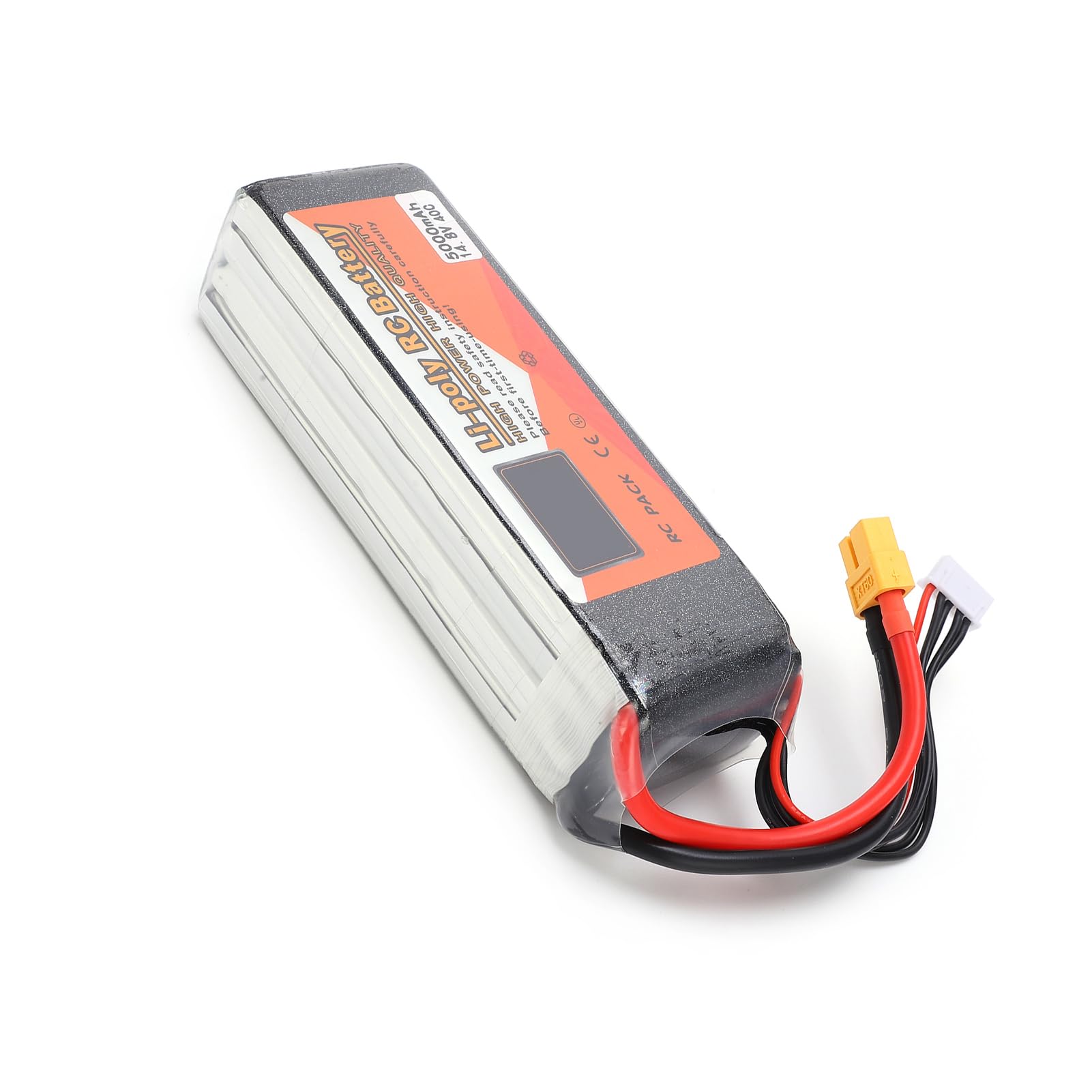 Cryfokt Batería LiPo 14.8V 5000mAh 40C con Conector XT60 para Dron de