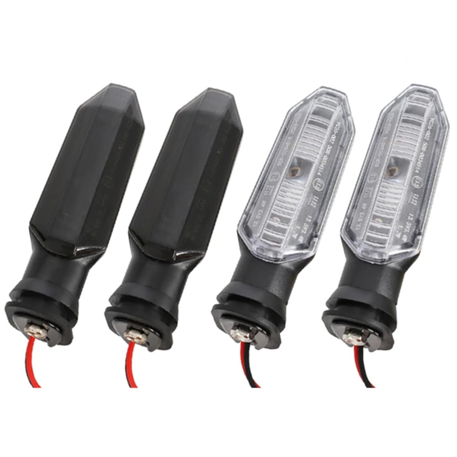 WOLWES Intermitentes Moto Compatible con CTX 700D para DCT para CTX 700N para DCT 2014 2015 2016-2018 Indicador De Motocicleta Intermitente Luz De Señal De Giro De Motocicleta(2 Pieces Clear)