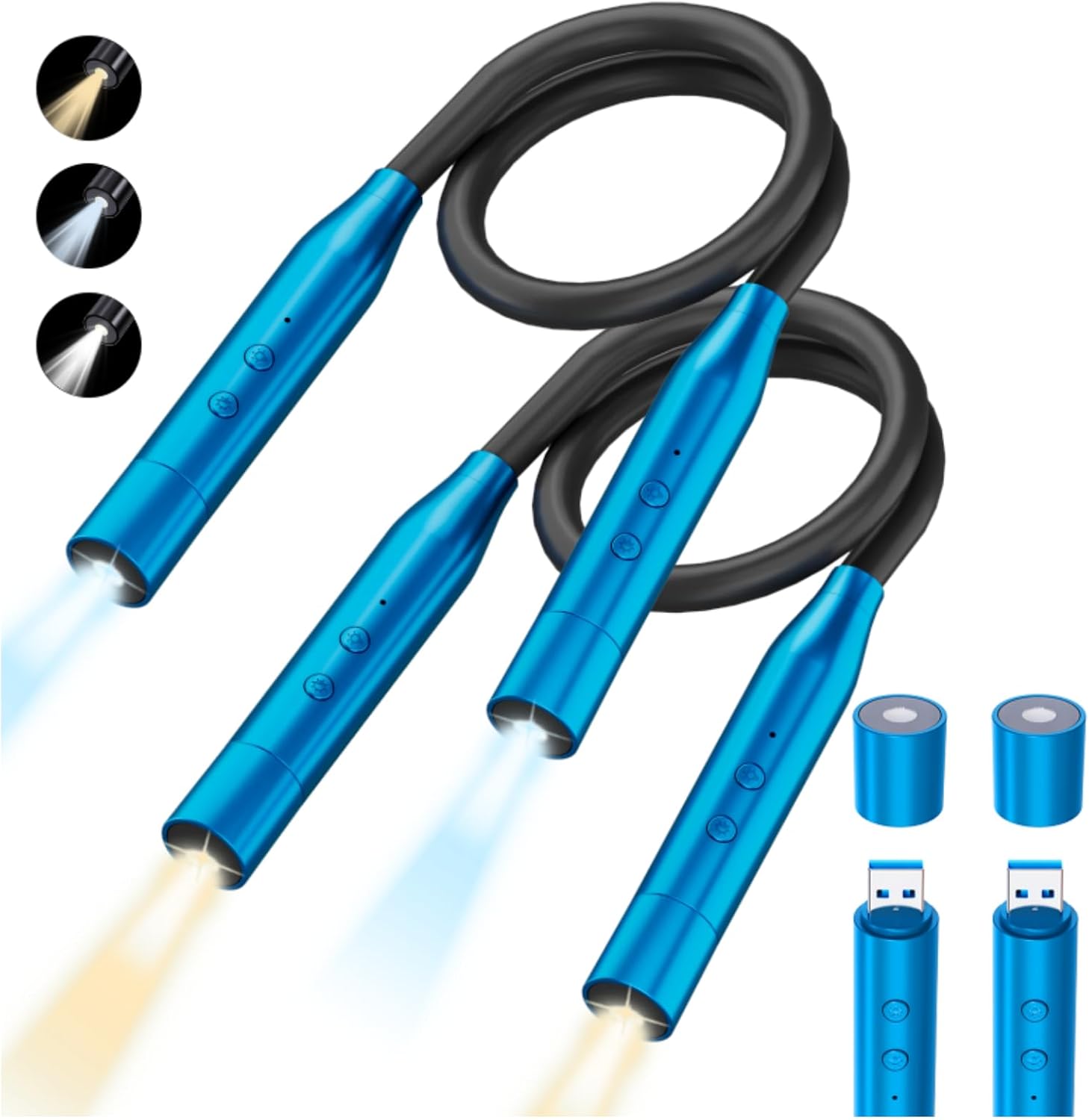 2 Pack Neck Book Lights