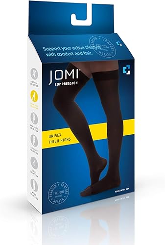 Miniatura 5 de Jomi Compression Colección de muslos altos 30-40mmHg Premiere Open Toe 341 fabricado en Estados Unidos S beige