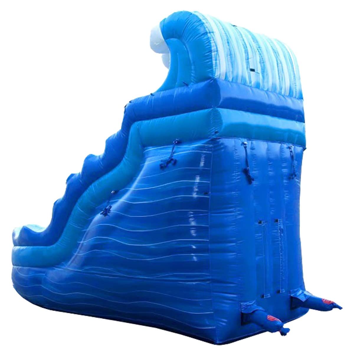 Wave Inflatable Water Slide Tentandtable 17 Curved Blue Marble Wave Inflatable Water Slide Wet ...