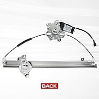 Vista 3 de BDFHYK 741-348 Regulador de ventanilla eléctrica con motor lado izquierdo delantero del conductor para Nissan Frontier 2005-2015, Pathfinder