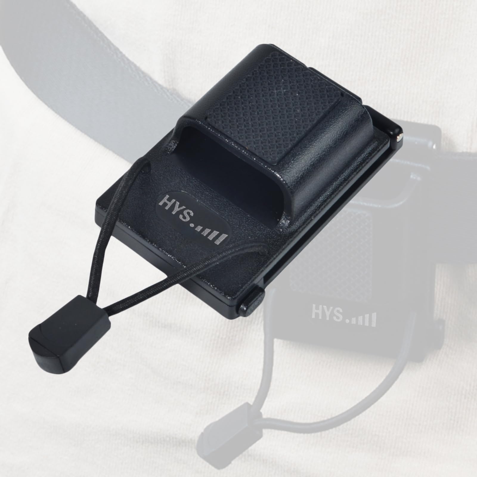Supporto per walkie talkie da cintura 25-58mm, clip per radio compatibile Molle, Nero