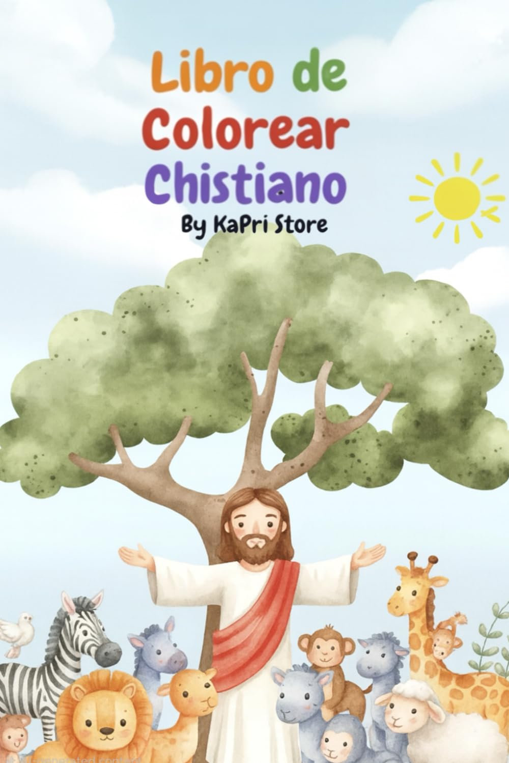 Libro para Colorear de Historias Bíblicas para Niños: 15 Relatos Inspiradores del Antiguo y Nuevo Testamento | Divertidas Páginas Cristianas para Aprender sobre la Fe y el Amor de Dios