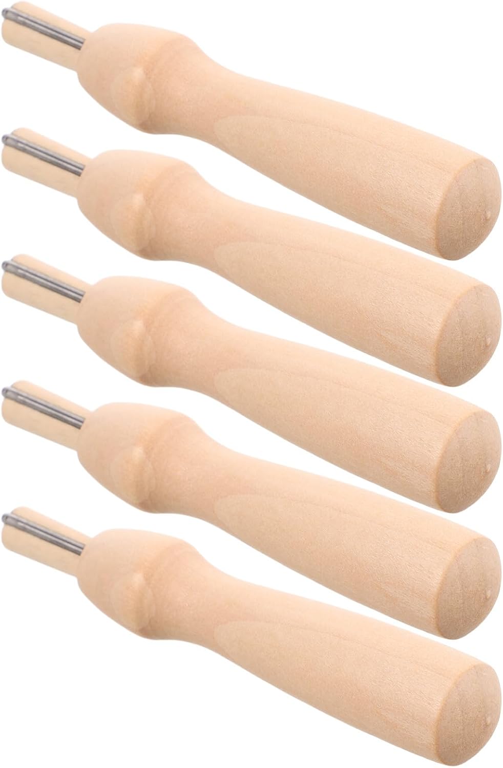 Wooden 5 Fine Pen Felting Needle Needles with Replaceable Sets