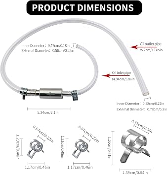4Pcs Brake Bleeding Kit Universal Brake Bleeder Clutch Bleeding Hose Reusable Durable One Way Check Valve Clutch For Motorcycle Car Motorbike Maintenance Hydraulic System Accessories