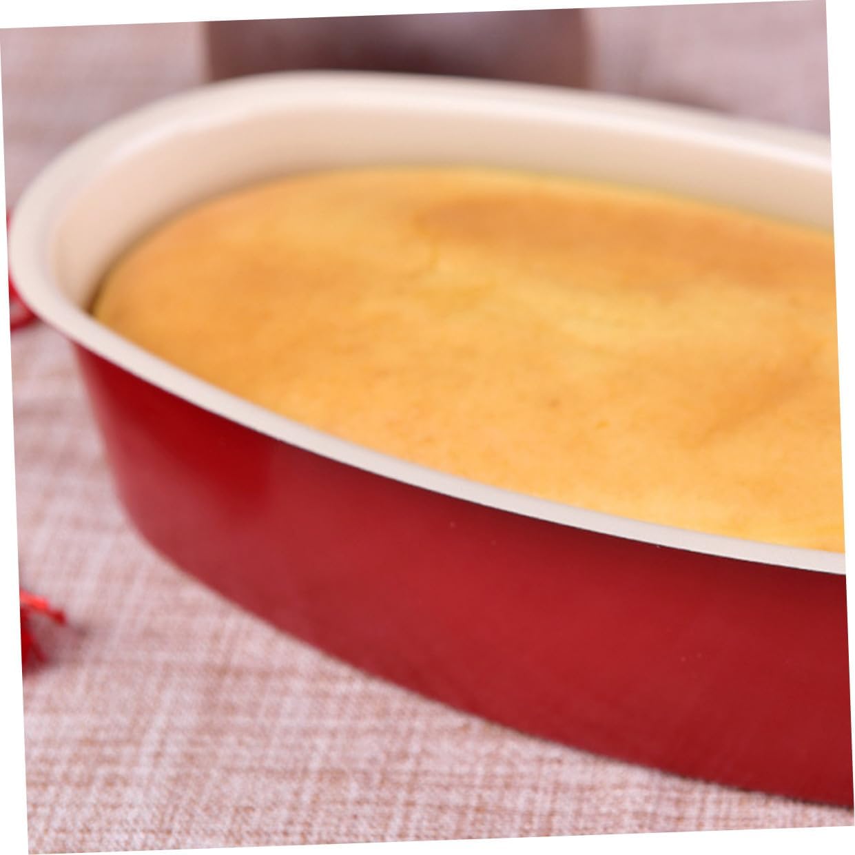Oval Cake Baking Mold Non-stick Cheese Bread Pan 22.6x11.3x5.8cm Oval Shaped Baking Tray for Cheesecake and Bread Tool