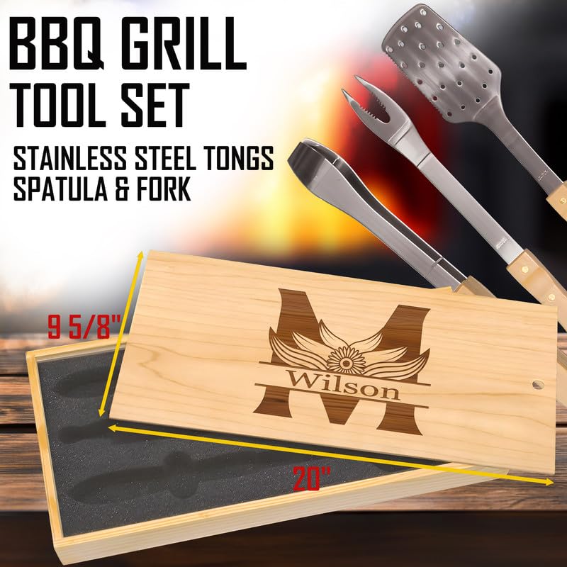 Set Artesanal de Parrilla con Grabado Personalizado miniatura 2